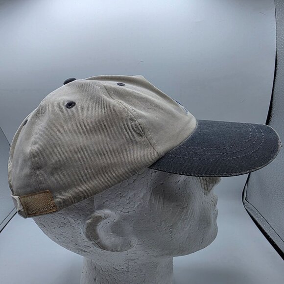 Ouray Sportswear Dolphin Lanai Hat Adjustable Tan Gray Cotton Baseball Cap - Picture 4 of 9